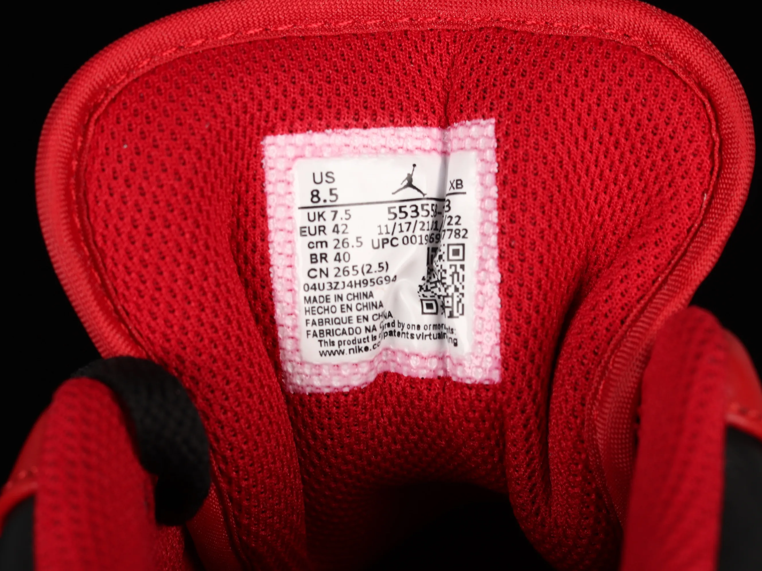 All categories Air Jordan Jordan series basketball shoes Air Jordan 1 Low G version pure original Air Jordan 1 Low AJ1 Joe 1 red white black sports culture basketball shoes 553558-163